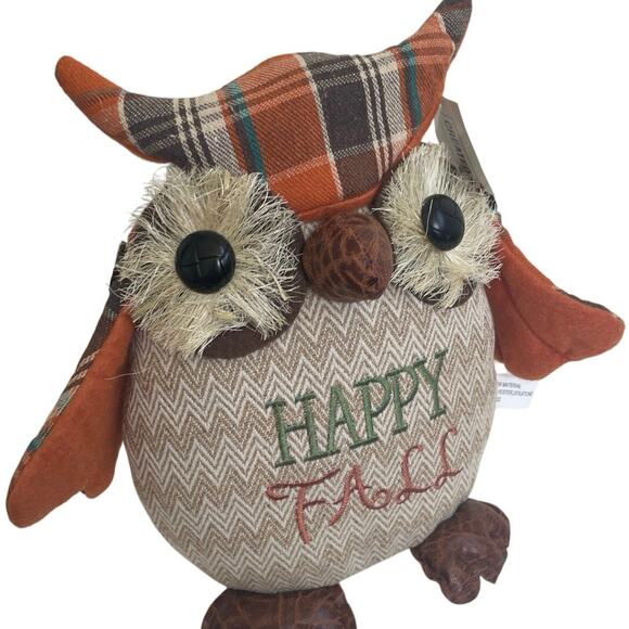 OWL FALL HOME DECORATION PLUSH 10’X10’ HAPPY FALL KAWAII - Picture 8 of 9